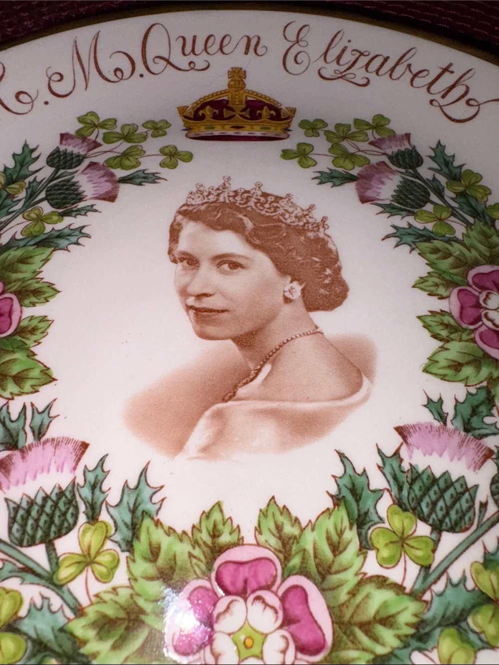 Queen Elizabeth II Coronation Commemorative Bone China Plate June 2nd 1953 8”